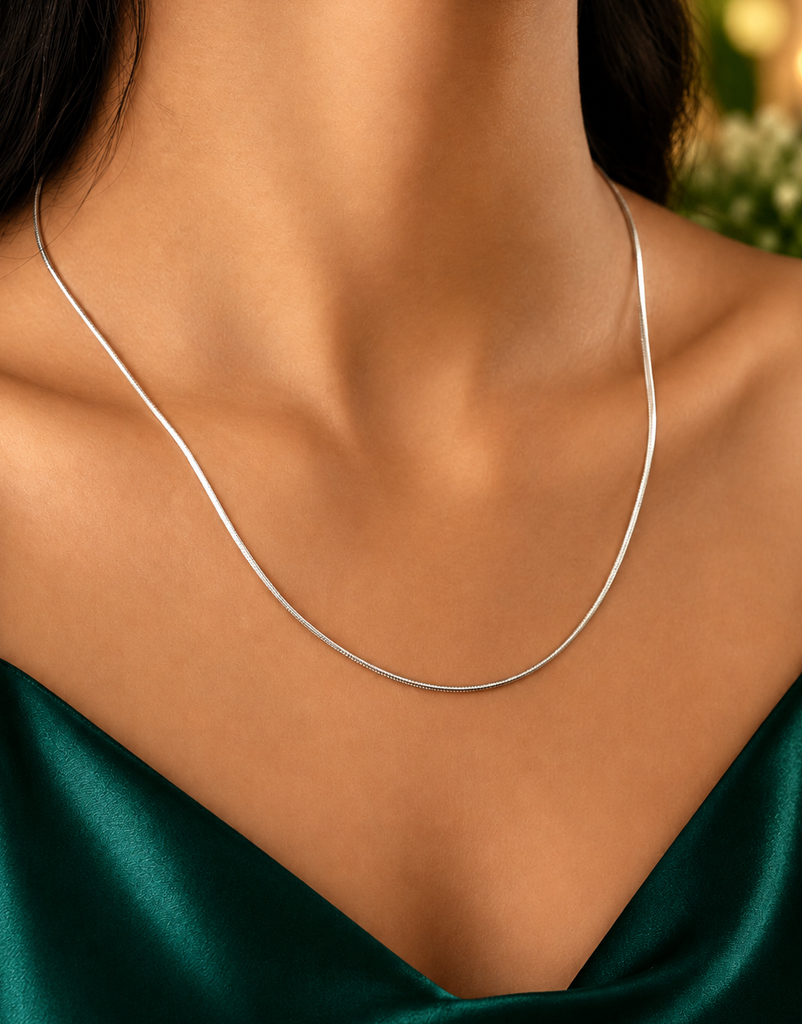 Celestia Silver Snake Chain