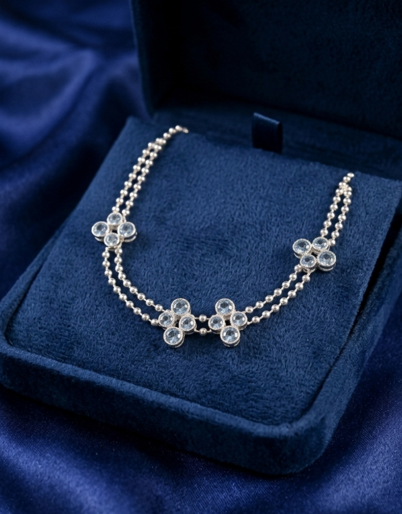 Celestial Clover Anklet