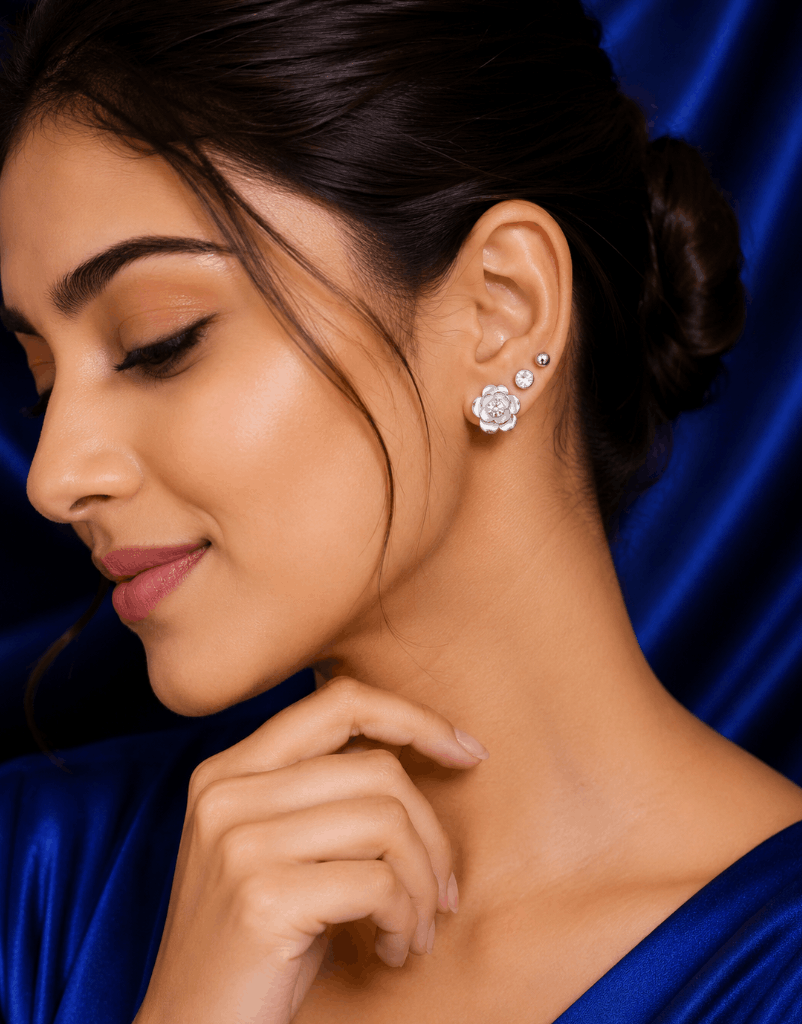 Florelle Crystal Bloom Earring Set