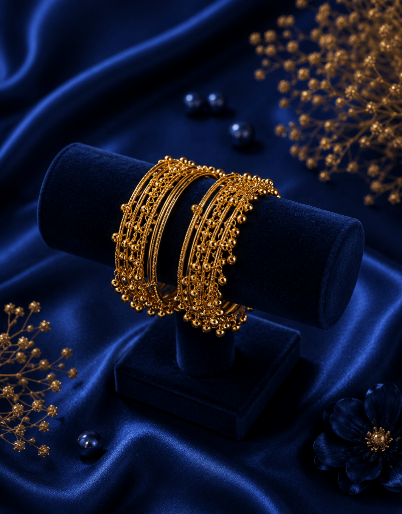 Royal Ghungroo Charm Bangles Set