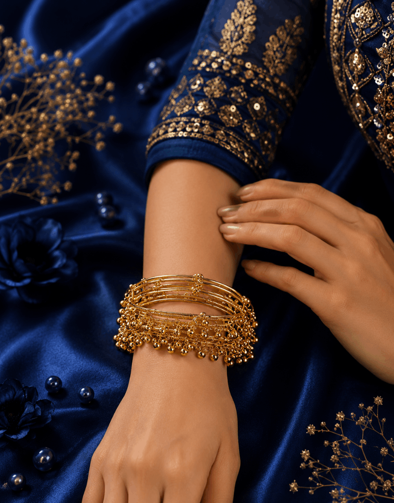 Royal Ghungroo Charm Bangles Set