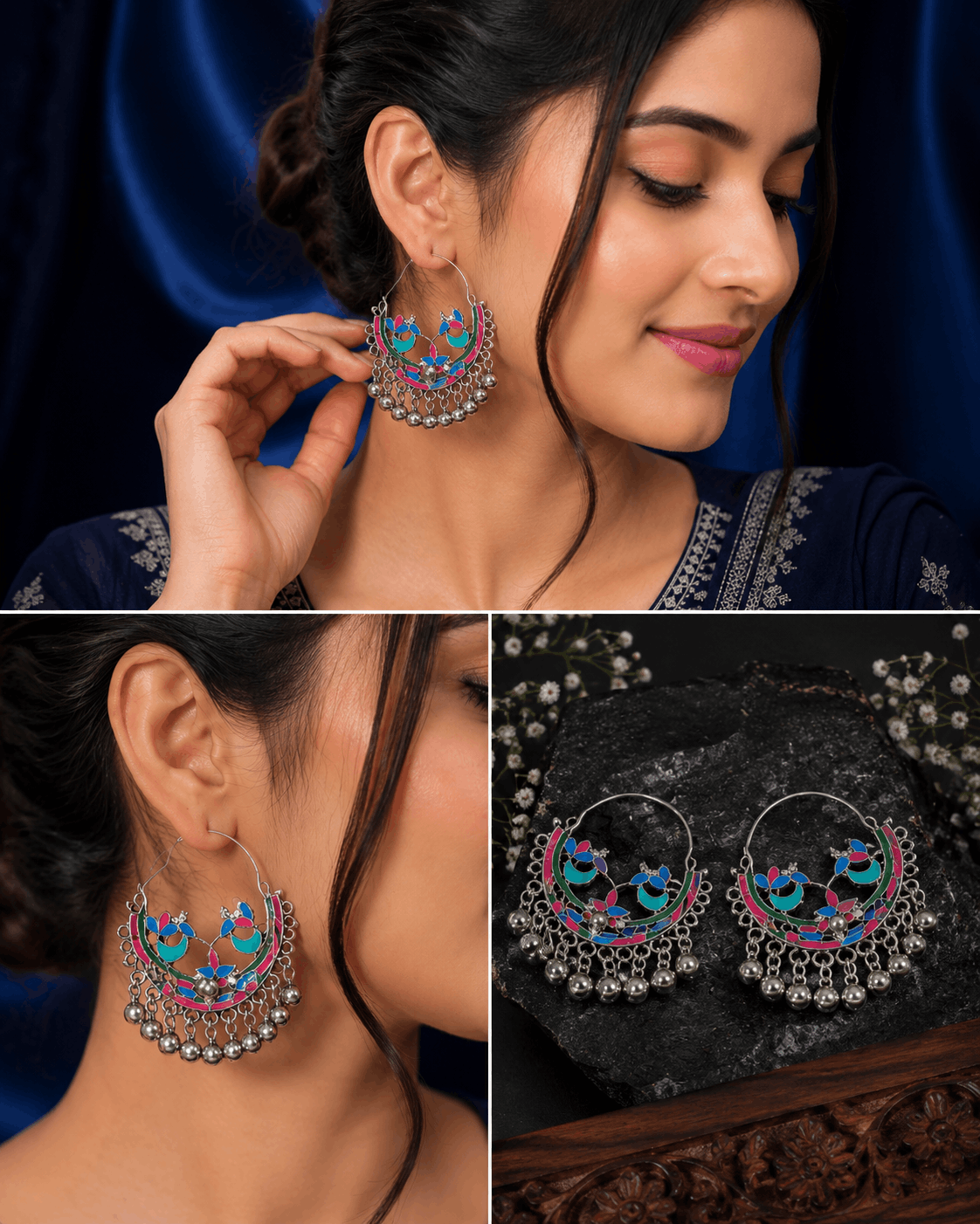 Rangriti Chandbali Earrings